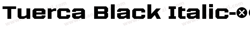 Tuerca Black Italic字体转换